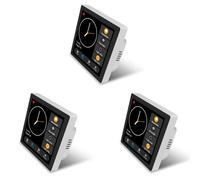 Janasiba 3X Tuya Smart Home Multiple Zigbee Panneau de Contrôle de Intelligente Panneau de Commutation de 4 Pouces Commande à écran Tactile Dans Le Mur pour Home-Prise UE