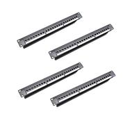 Janasiba 4 passages en rack d'armoire 19-1U, panneau de brassage CAT6 24 ports, connecteur de contact RJ45 (RJ45), cadre modulaire