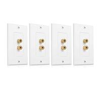 Janasiba 4 x 2 poteaux de haut-parleur mural pour 1 haut-parleur
