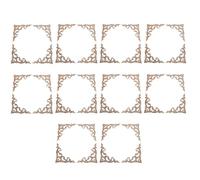 Janasiba 40 pièces/lot de coins sculptés Onlay Applique non peinte Cadre Armoire Autocollant pour la décoration de meubles de maison 15 cm