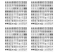 Janasiba 416 Pcs Cinématique Lightbox Remplacement Lettres et Chiffres Signes Noir pour A4 Light Up Letter Box Sign Message Board 65.4X35mm(LED Light Box n'est Pas Inclus)(Couleur: Noir)