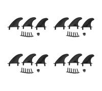 Janasiba 4X Kits D'Ailerons de Planche de Surf Ailerons de Planche de Surf à Dessus Souple Planches de Surf en Mousse Accessoires pour Les Amateurs de Surf