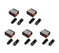 Janasiba 5X ETC-974 Mini Régulateur de Température Réfrigérateur Thermostat Régulateur Thermorégulateur Thermocouple Double Capteur