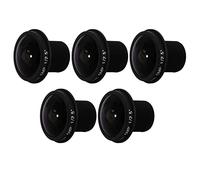 Janasiba 5X HD Fisheye CCTV Objectif 5 MP 1,8 mm x 0,5 1/2,5 F2.0 180 degrés pour vidéosurveillance vidéo objectifs CCTV
