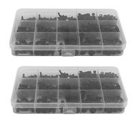 Janasiba 920 pièces M3 M5 en acier allié à tête fraisée à tête plate à six pans creux Kit assortiment d'écrous