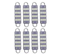 Janasiba Ampoule LED Feston Blanc de 44mm Ampoule,20 SMD Boucle Rigide de 1,73 Pouce Lampe LED Carte Dome Interieur 561 562 567 564,Paquet de 8
