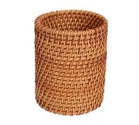 Janasiba Baguettes en rotin Tube Pelle Seau Dîner Couteaux Fourchettes Vaisselle Boîte de rangement Panier de rangement Organisateur A