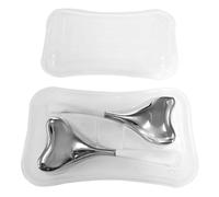 Janasiba Bâtons Gua Sha 2 en 1, Outils de Soins de la Peau Du pour Femmes, Massage Du et des Yeux, Fournitures D'Esthéticienne en Acier Inoxydable, Installation Facile