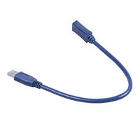 Janasiba Bleu USB 3.0 Male a M/F Type A Cable de Connexion Cable d’Extension 30cm