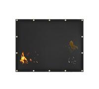 Janasiba Bouclier thermique résistant à la chaleur pour le barbecue arrière, protège la terrasse et la clôture de la chaleur du barbecue. Tapis de barbecue pour barbecue extérieur.
