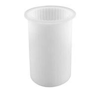 Janasiba Bougeoir DIY Faisant Un Moule de Bougie D'Aromathérapie Moule en Silicone Fait à la Main [] Moule de Bougie Cylindrique à Rayures