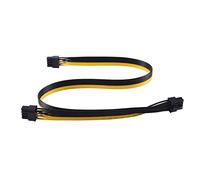 Janasiba Câble Adaptateur de Puissance PCI-E 8 Broches Mâle à Double 8 Broches (6 + 2) Mâle PCI Express pour Câble de Puissance Modulaire 60 Cm + 20 Cm