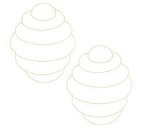 Janasiba Cadre de Couronne en Fil d'abeille, Décoration de Porche de Patio et Été, Adapté à la Décoration de et à L'Extérieur