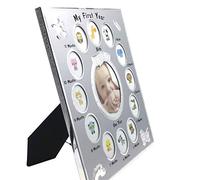 Janasiba Cadre photo pour enfants - Ma année - Cadeau d'anniversaire pour enfants - Décoration de - Décoration de famille - 12 mois