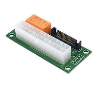 Janasiba Carte d'alimentation Double Adaptateur d'alimentation Multiple Alimentation Add2Psu avec connecteur ATX 24Pin à 4Pin pour