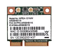 Janasiba Carte réseau sans fil Atheros AR9832 AR5BHB116 2,4/5 GHz Single Chip 300 Mbit/S 802.11N MINI PCI-E Carte sans fil WiFi