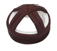 Janasiba Casque de protection pour personnes âgées - Réglable - Respirant - Prévention des chutes pour personnes âgées - Casquette de protection de la tête - Couleur café