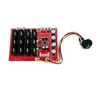 Janasiba ContrôLeur de Moteur, ContrôLeur de Vitesse de Moteur à Courant Continu PWM 10-50V 60A Module de ContrôLeur PWM de Pilote HHO TéLéCommande Haute Puissance