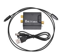 Janasiba Convertisseur audio numérique vers analogique fibre optique Toslink signal coaxial vers R/L décodeur audio SPDIF ATV