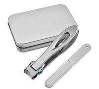 Janasiba Coupe-Ongles Set Coupe-Ongles et Ongles éPais avec Ouverture Large de la Mâchoire en Acier Inoxydable à Ongles Manucure Kit de PéDicure pour et Femmes Argent