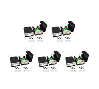 Janasiba DB9 Connecteur sans soudure RS232 D-SUB Serial vers connecteur à 9 broches avec boîtier (5 fiches + 5 prises femelles)