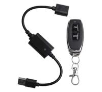 Janasiba DC5V 433Mhz Télécommande USB sans fil Interrupteur marche/arrêt pour barre lumineuse LED Lampe de lecture Ventilateur