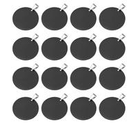 Janasiba Dog Tags Étiquettes vierges en acier inoxydable pour tamponner des badges nominatifs Porte-clés Fabrication Noir
