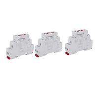 Janasiba GRV8-04 M460 Lot de 3 relais de surveillance de tension à 3 phases pour phases de suivi, pannes, protection contre la tension
