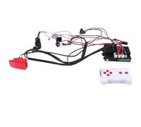 Janasiba Harnais de Voiture Électrique pour Enfants Bricolage avec Fil, Interrupteur et Récepteur de Télécommande 4WD Ride on Toys Pièces Accessoires