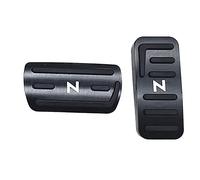 Janasiba Housse de pédale de frein et d'accélérateur noire antidérapante pour N-Box N-Van N-WGN N-ONE JJ
