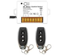 Janasiba Interrupteur à télécommande sans fil pour volet roulant AC 90 V-250 V 3 A avec 2 émetteurs de commande radio