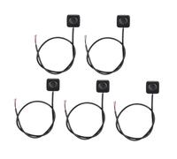 Janasiba Interrupteur momentané à 5 pièces, interrupteur marche/arrêt momentané, 12 V, 24 V, mini interrupteur à bouton monté en , , installation facile, facile à utiliser