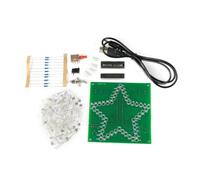 Janasiba Kit électronique à monter soi-même, suite de soudure, étoile à cinq branches, kit de circuit imprimé LED clignotant, sans coque