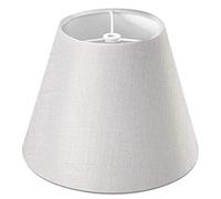 Janasiba Lampadaire en lin - Petit abat-jour - 5 diamètres supérieurs x 9 diamètre inférieur x 7 cm de haut (avec fils dorés)