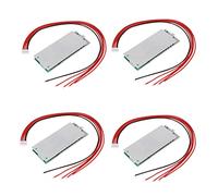 Janasiba Lifepo4 Lot de 4 cartes de protection 4S 12 V 100 A 3,2 V avec balanced Ups mémoire Packs Chargeur Batterie