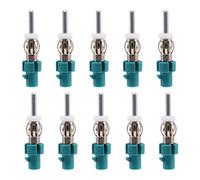 Janasiba Lot de 10 adaptateurs d'antenne stéréo de voiture - Connecteur radio FM AM - Fakra DIN - Convertisseur pour récepteur de voiture
