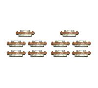 Janasiba Lot de 10 adaptateurs Db9 vers connecteur DB25 mâle Mini série