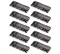 Janasiba Lot de 10 adaptateurs M.2 Nvme Ssd Ngff vers Pcie 3.0 X16 M Clé Interfaces Carte Support Pci Express 3.0 X4