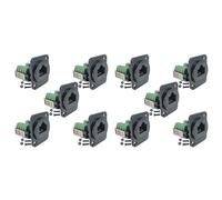 Janasiba Lot de 10 adaptateurs RJ45 à vis pour sur tableau électrique, type D RJ45 8P8C vers borne 8 broches