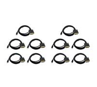 Janasiba Lot de 10 câbles USB type C vers DVI, USB Type C vers DVI 24+1, adaptateur 4K 30 Hz (6FT/1,8 M) pour 3 pour 2017/2016 Pro