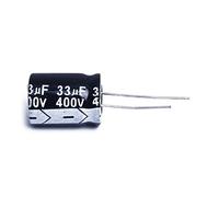 Janasiba Lot de 10 condensateurs électrolytiques en aluminium 33 µF 400 V