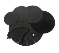 Janasiba Lot de 10 coussinets d'amortissement pour tambour - Basse caisse claire - Atténuation du bruit - EVA silencieux - Accessoires de percussion