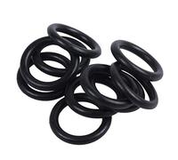 Janasiba Lot de 10 joints toriques en caoutchouc noir 16 x 11 x 2,5 mm