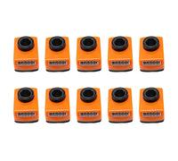 Janasiba Lot de 10 pièces rotatives pour machines - 20 mm - Alésage - Affichage numérique de position - Orange