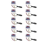 Janasiba Lot de 10 régulateurs de température numériques LED 220 V 10 A avec sonde