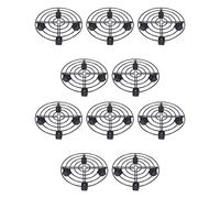 Janasiba Lot de 10 supports de pot de fleurs en métal pour intérieur et extérieur