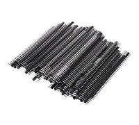 Janasiba Lot de 100 barrettes à broches, droites, une rangée, 40 pièces, 0,1 (2,54 mm), connecteurs de barrettes à broches, connecteurs de circuits imprimés, matières premières pour composants