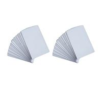 Janasiba Lot de 100 cartes NFC blanches vierges pour NTAG215 PVC Tags étanches 504 octets puce autocollants