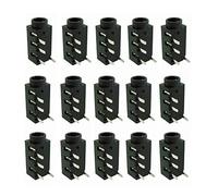 Janasiba Lot de 100 connecteurs audio jack 3,5 mm 4 broches DIP pour écouteurs SJ-320A