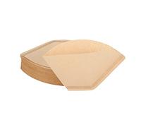 Janasiba Lot de 100 filtres à café jetables en papier naturel non blanchi 4 à 6 tasses pour arroser les machines à café